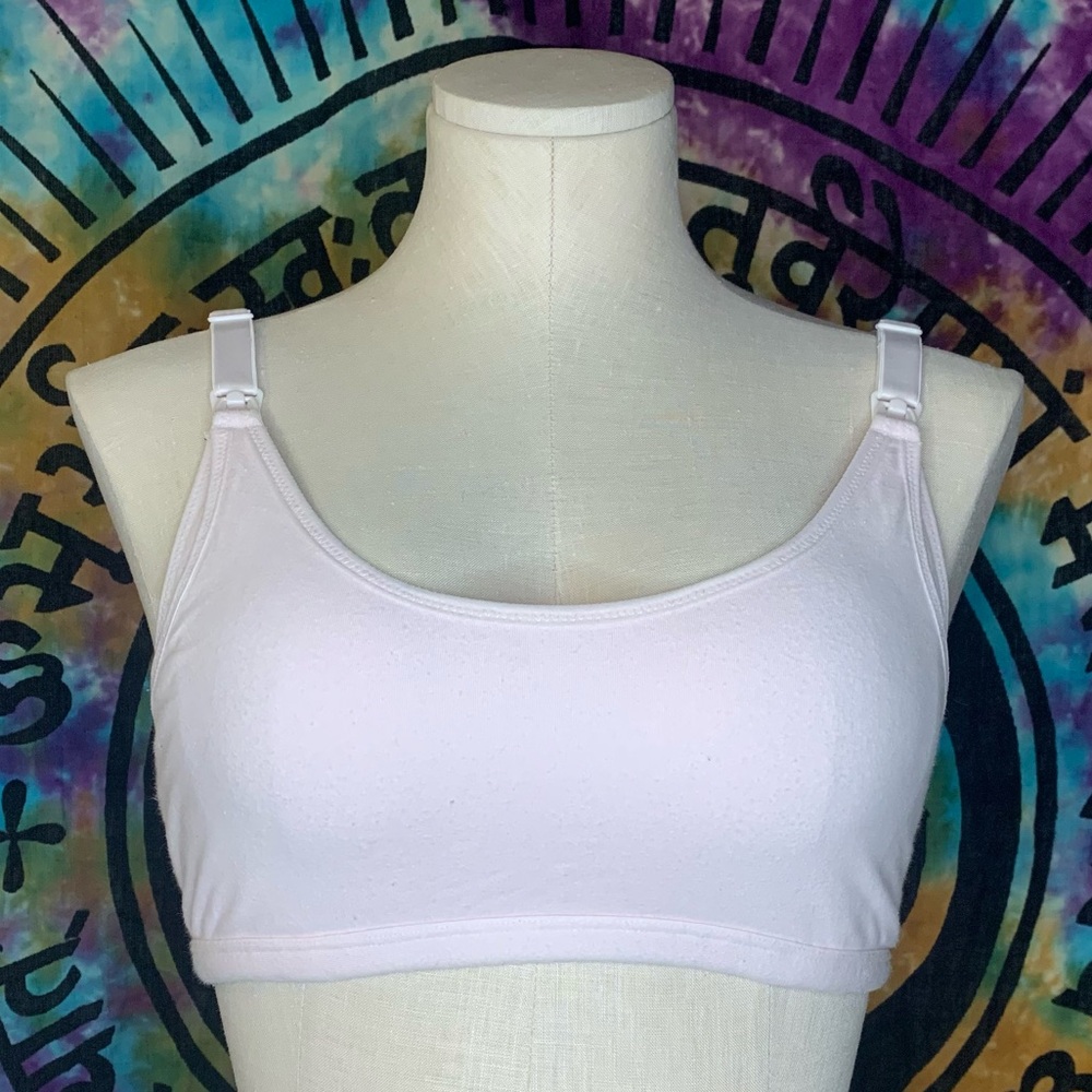 Dynabelly Nursing Bralette with Clasps Size M Light Pink